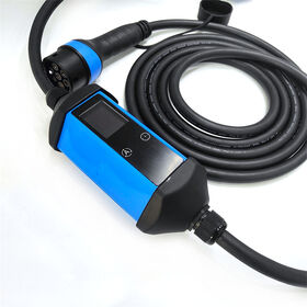Cargador EV Portátil Ajustable Fisher 32a 7kW, Estación de Carga EVSE, Cable de Carga EV para Tesla