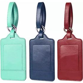 Buy Wholesale China Genuine Leather Cute Kid Luggage Tag Name