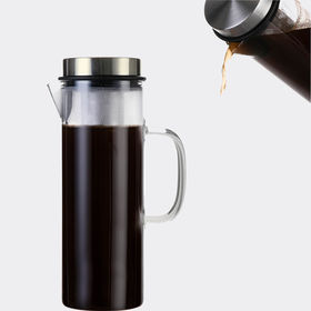 Buy Wholesale China 1l Cold Brew Iced Coffee Maker With Durable Glass  Pitcher And Airtight Lid, Dishwasher Safe & Cold Brew Coffee Maker at USD  6.59