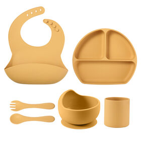 Silicone Tablewear set with spoon fork cup bib plate bowl Food Grade Silicone