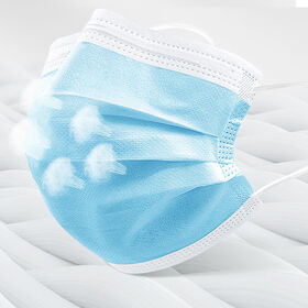 Masque Chirurgical Jetable Certifié ASTM Niveau 1, Efficacité de Filtration Bactérienne (EFB) 95%, Tissu Non Tissé, Masque Médical pour Peaux Sensibles