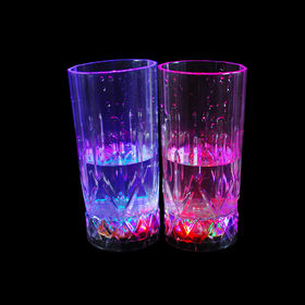 Acheter Tasse à bière lumineuse LED colorée, verre à vin clignotant à  Induction, tasse à boisson pour Bar de fête