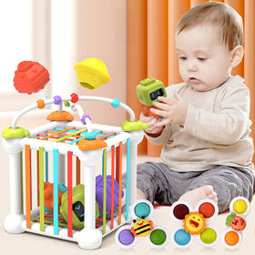 Jouets pour bébés 1 2 3 ans Éducatif Pull String Toys Développement Jeux  sensoriels pour bébés 6 12 mois