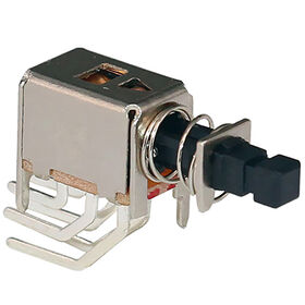 PS-22F33 Pushbutton switch w/10,000 cycles lifespan/rating 0.3A/50V DC/withstand voltage 500V AC
