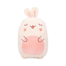 Oreiller,Oreiller Long mignon en peluche dinosaure, lapin, licorne