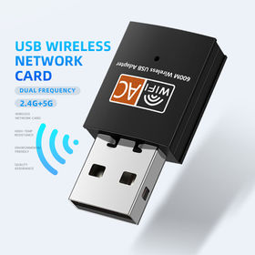 Acheter Adaptateur WiFi USB sans fil 600Mbps, Dongle wi-fi, carte réseau  PC, double bande, adaptateur wifi 5 Ghz, récepteur Ethernet Lan USB