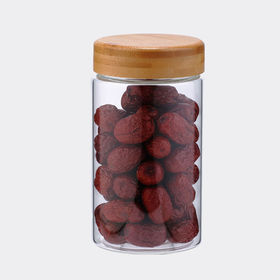 Achetez en gros Pots à épices En Verre Avec Couvercles En Bambou