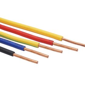 Cable Eléctrico BV de Cobre Sólido Unipolar OEM 0.5/0.75/1/1.5/2.5/4/6mm2 Aislamiento de PVC Rígido para Construcción y Mejoras del Hogar