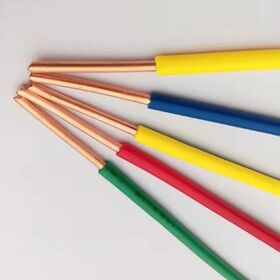 Massiver, isolierter Einleiter-Installationsdraht für Heimwerker, PVC-ummantelt, Reinkern-Kupferkabel, AWG 18/17/16/15/14/13/12/11/10/9/8