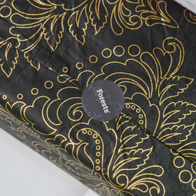 Individuelles Seidenpapier mit goldenem Blumenlogo in Schwarz für Geschenkverpackungen und Kleidung