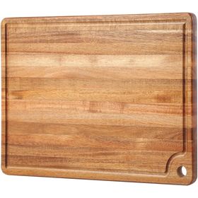 Rock & Branch 600SI Large Acacia Wood Cutting Board with Juice Groove