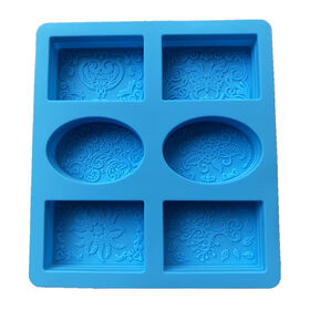 4 Cavities Large Rectangle Silicone Soap Loaf Molds Making Soap