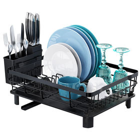 Buy Wholesale China Kitchen Sink Side Draining Dish Drying Rack Organizer Dish  Drying Rack & Dish Drying Rack at USD 7.55