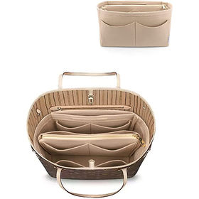 Felt Purse Handbag Organizer Base Shaper Liner For Neverfull MM GM Multi  Pocket