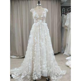 Source Wholesale Sexy V Neck Backless Maxi Casual Wedding Dress