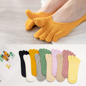 Chaussettes à doigts pour femmes en gros, chaussettes invisibles d'été fines en silicone antidérapantes pour dames