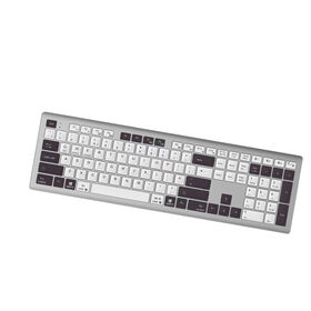 RF 2.4G Kabellose Bluetooth-Tastatur in voller Größe mit Scissor-Mechanik, schlank, zum Fabrikpreis für Büro/HEIM, Desktop/Computer/PC/Laptop