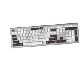 Clavier sans fil RF 2.4G OEM, clavier à ciseaux pleine taille, clavier compact et mince pour bureau/domicile, ordinateur de bureau/ordinateur
