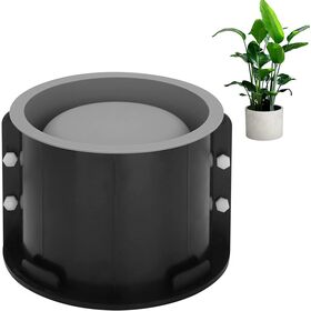 Carré Rond Béton Pot Pot Plateau Silicone Moule Jardinière Résine Époxy  Moule Bricolage Outils de moulage