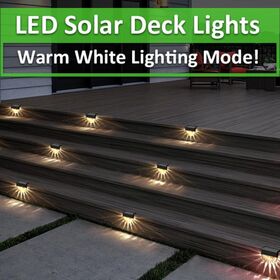 Garden Lighting Step Stair Lighting Waterproof Solar LED Street Lamp Outdoor Balcony Fence Lighting