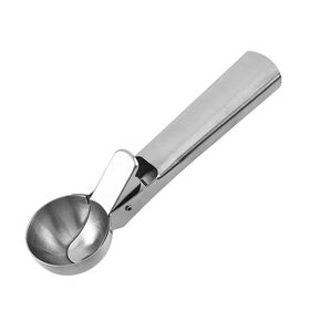 Stainless Steel Ice Cream Scoop, Spoon with Trigger Thrifty for Mellon  Balls Mashed Potatoes Yogurt Fruit Easy Clean Durable Comfortable Handle  Kitchen