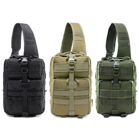 Laser Men Chest Bag Sling Hiking Backpack Military Tactical Army