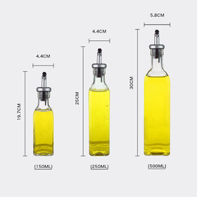 Bouteille de distributeur d'huile d'olive 500 ml bec anti-goutte pour