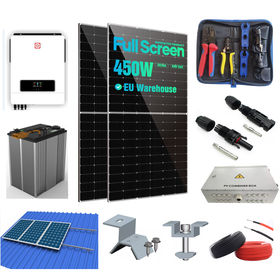 Kit solaire 500W 1000W Portable Systèmes Solaires complet pour la maison -  Chine Système d'énergie solaire hors réseau, stockage de l'énergie solaire