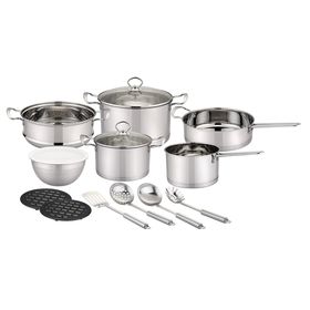 Wholesale Kitchen Cookware Set Induction Pan and Pots 304 Stainless Steel  Cooking Casserole - China Cookware Set and Cookware price