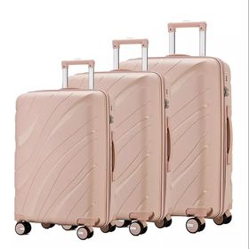 Hikolayae Wave Collection Hardside Spinner Luggage Sets in Gold Dust, 3  Piece - TSA Lock 