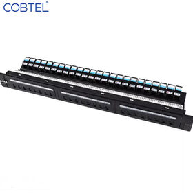 Panel de Conexiones UTP Cat6A/Cat6 No Apantallado de Cobtel - Ideal para Redes de Datos