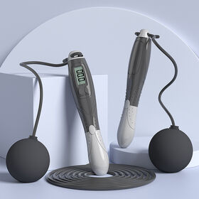 Corde à Sauter pour Fitness Maigrir Affichage LCD Compteur de Calories Réglable 3M Skipping Rope Ergonomique avec 2 Blocs de poids - Sport Corde à Sauter pour Fitness Maigrir Affichage LCD Compteur de Calories Réglable 3M Skipping Rope Ergonomique avec 2 Blocs de poids - Sport