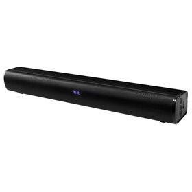 مكبر صوت 50 واط 2.0CH مع BT5.0، مدخلات AUX/USB/ARC/HDMI/Optical - شاشة LED، هيكل بلاستيكي، مضخم صوت رقمي DSP مع جهاز تحكم عن بعد