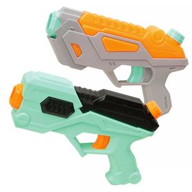 brinquedo Arminha Pistola Bolinha De Gel e Nerf 2 Em 1 com 600