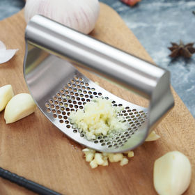 Buy Wholesale China Stainless Steel Garlic Press Manual Garlic Mincer  Chopping Garlic Tools Curve Fruit Vegetable Tool & Garlic Press at USD 1.75