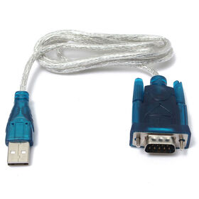 Câble Adaptateur Convertisseur USB 2.0 vers Port Série RS232 DB9 9 Broches Mâle pour PDA GPS VGA