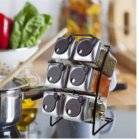 Buy Wholesale China Easylife 6pcs Rotating Spice Jars Rack Set