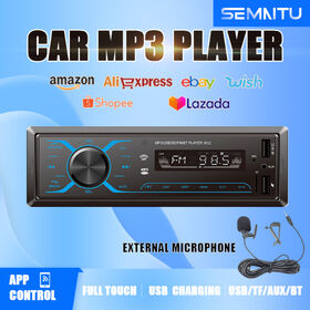 Radio con Bluetooth para coche, reproductor de CD y DVD, MP3, 1 din,  estéreo, FM, AUX, USB, tarjeta SD, Audio y música, panel desmontable -  AliExpress