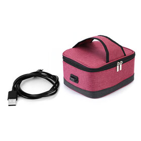 Hochwertige isolierte Meal-Prep-Tasche, Warmhalte- und Kühlbox, OEM-Kundenindividuelle Lunchbox, Soft-Kühltasche mit USB
