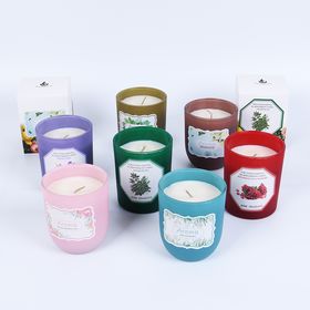 Buy Wholesale China Hot Sales Colored Glass Candle Holders Candle Jar With  Gift Box Jar Candles For Wedding Decoration & Candle Jars Candle Glass Jar  at USD 0.49