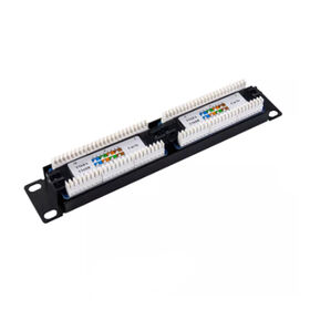 Cobtel 50U Patch Panel Cat5E UTP Tanpa Pelindung Dual IDC untuk Jaringan
