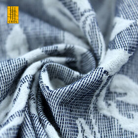 Popular 2022 Fashion Pure 100% Cotton Customized Jacquard Fabric for Dress Home Textile Jacquard Fabric