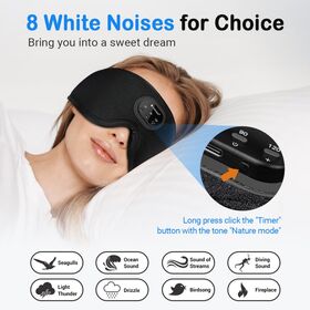 8 White Noises for Choice eye mask sleep like a baby anywhere any time helpful sleeping headband music player