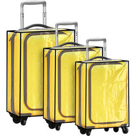 Buy Wholesale China Explore Land Travel Luggage Cover Suitcase Protector  Fits 18-32 Inch Luggage & Bag & Luggage Accessories Clear Pvc Suitcase  Cover at USD 5.32