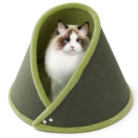 Lits pour chat en feutre pour chats d'intérieur, petit lit doux