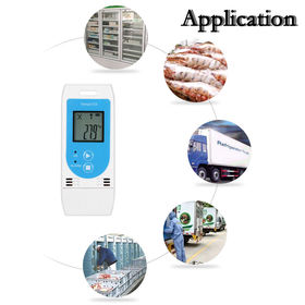 Digital Temperature Humidity Data Logger Medical Refrigerator Thermometer  Vaccine Fridge Temperature Monitor - China Cryogenic Data Logger, Bluetooth  Temperature Data Logger