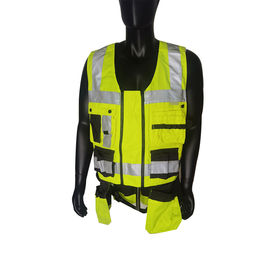 Vêtements de sécurité réfléchissants avec lanière à glissière, polyester,  mesh haute visibilité - Chine Gilet À LED et sangle réfléchissante prix