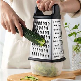 Buy Wholesale China 9'' Hexagonal Box Grater Vegetable Grinder 6 Sided Cheese  Manual Grater With Soft Grip Handle & Grater at USD 1.69