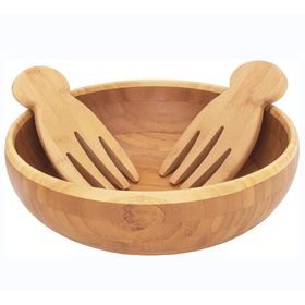 Buy Wholesale China High Quality Salad Bowl With Lid, 9.8inches Black Large  Salad Serving Bowl Set With Utensils, Bamboo Wooden Salad Bowl With Handle  & Black Large Salad Serving Bowl Set With