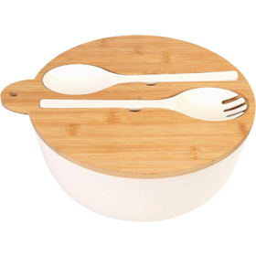 Buy Wholesale China High Quality Salad Bowl With Lid, 9.8inches Black Large  Salad Serving Bowl Set With Utensils, Bamboo Wooden Salad Bowl With Handle  & Black Large Salad Serving Bowl Set With